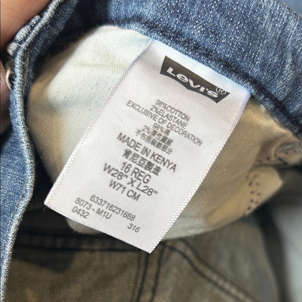 Levi's Women's 511 slim Relaxed Blue Jeans size 28 - Picture 10 of 11